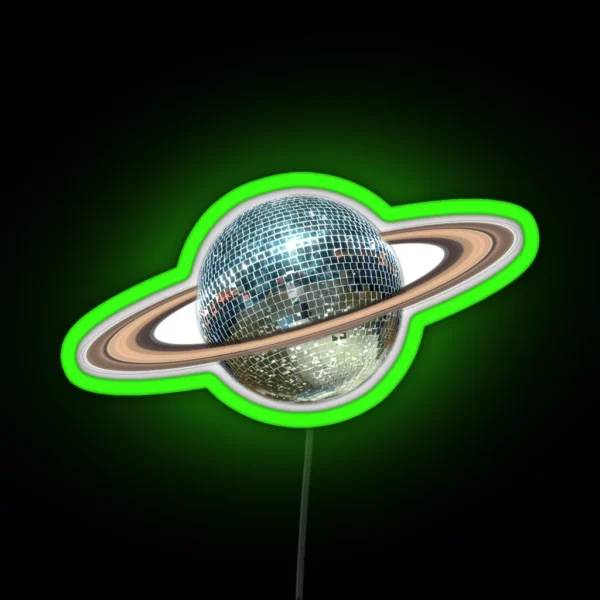 Saturn Disco II RGB Neon Sign
