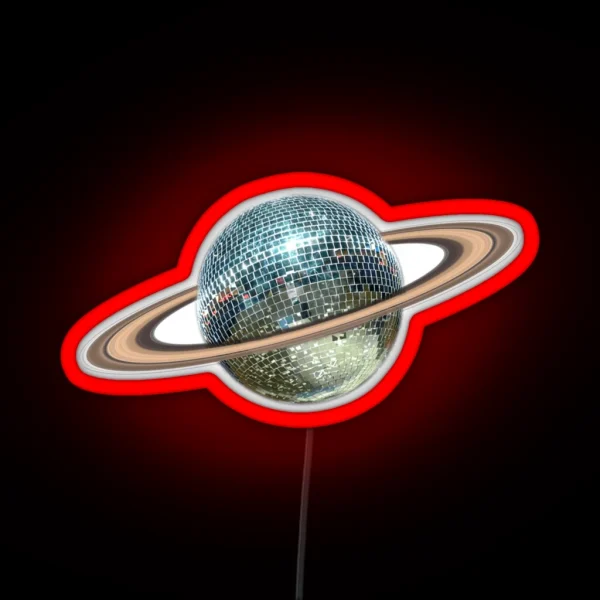 Saturn Disco II RGB Neon Sign