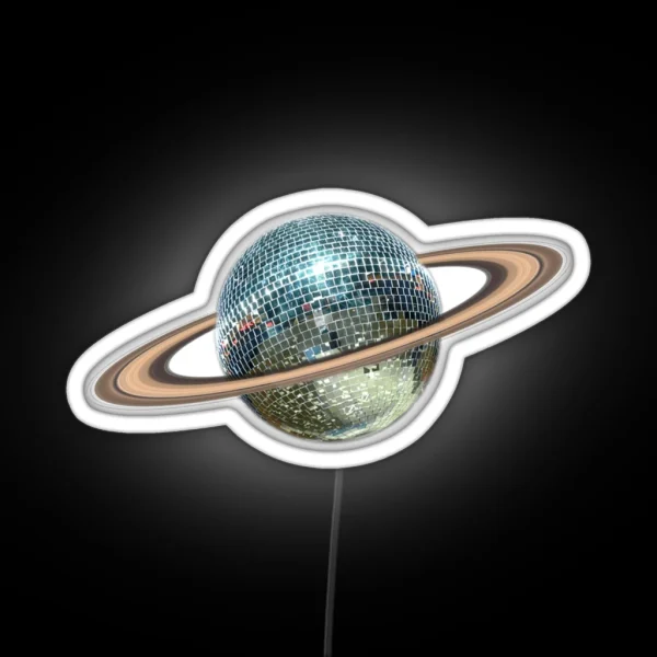 Saturn Disco II RGB Neon Sign