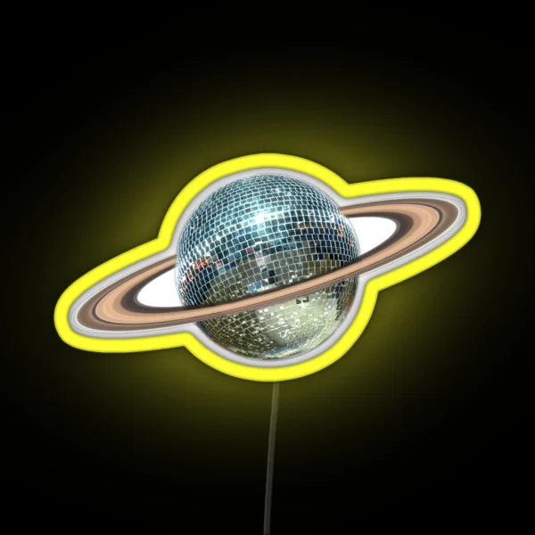 Saturn Disco II RGB Neon Sign
