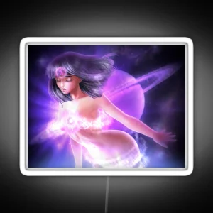 Saturn Goddess RGB Neon Sign