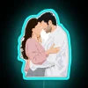 Satya prem ki katha neon sign vibrant rgb blue.
