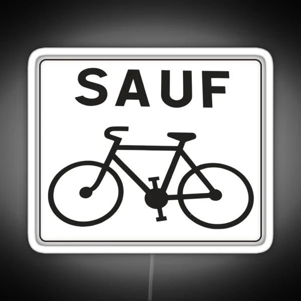 Sauf Bike RGB Neon Sign