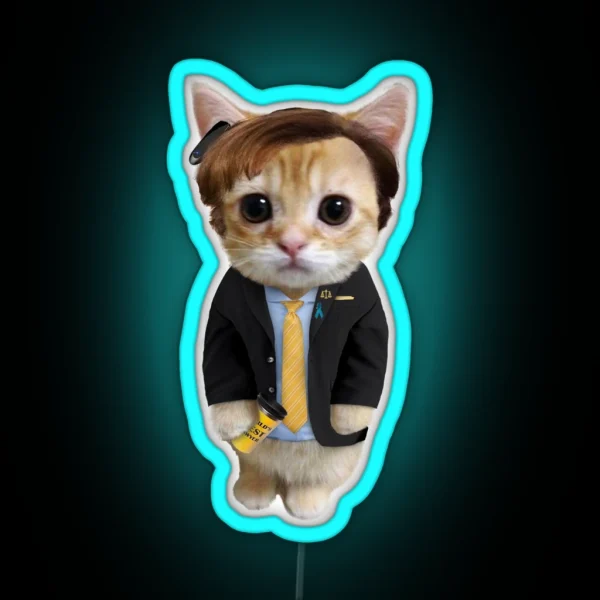 Saul Goodman Kitty RGB Neon Sign