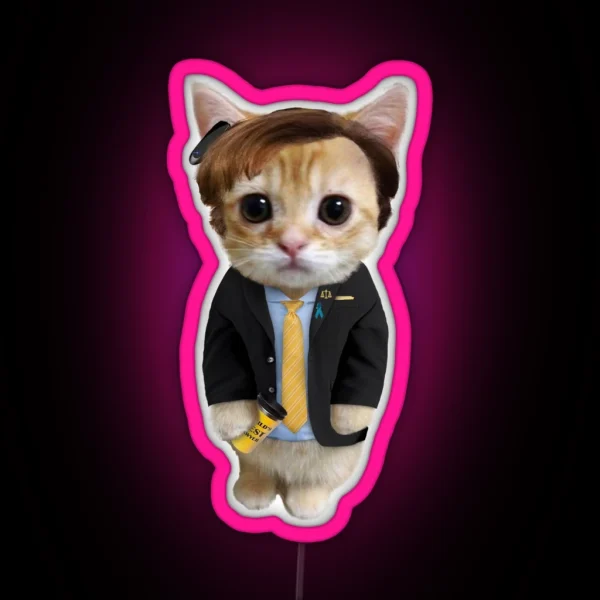 Saul Goodman Kitty RGB Neon Sign