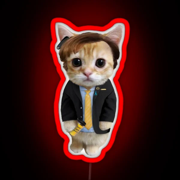 Saul Goodman Kitty RGB Neon Sign