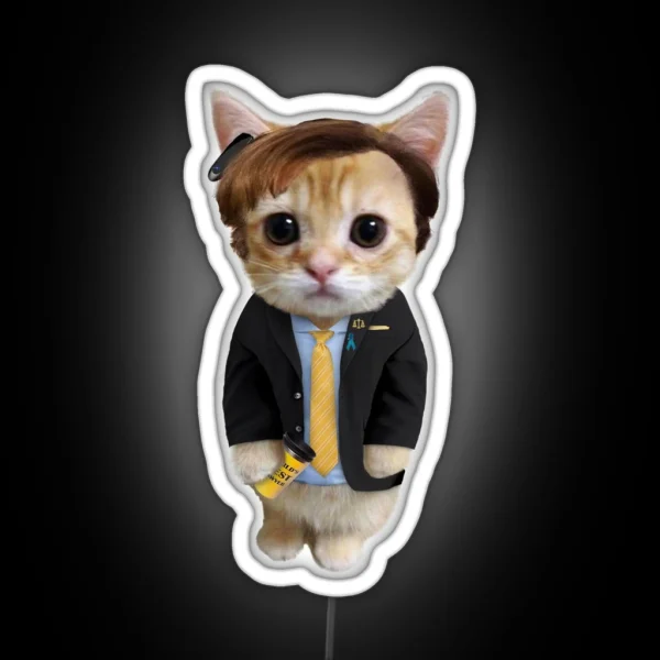 Saul Goodman Kitty RGB Neon Sign