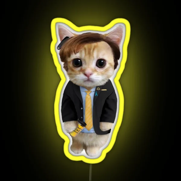 Saul Goodman Kitty RGB Neon Sign