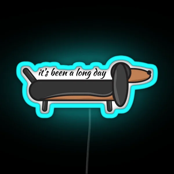 Sausage Dog RGB Neon Sign