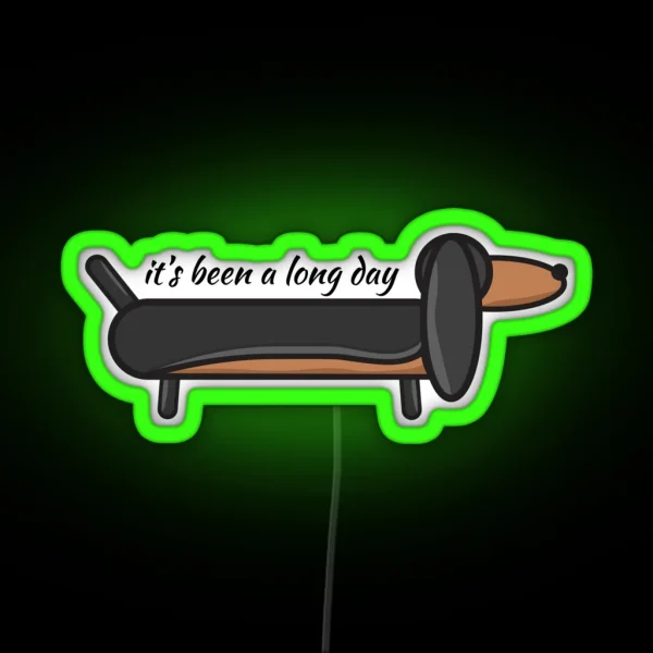 Sausage Dog RGB Neon Sign
