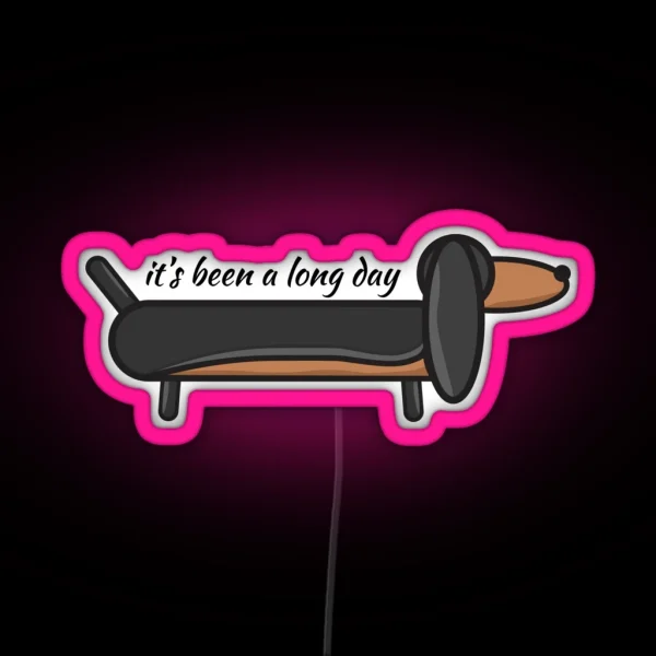 Sausage Dog RGB Neon Sign