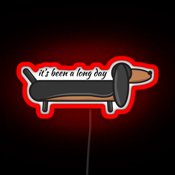 Sausage Dog RGB Neon Sign