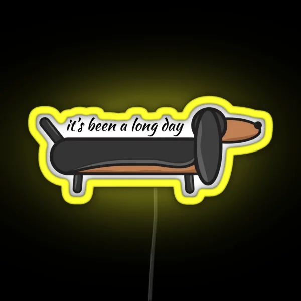 Sausage Dog RGB Neon Sign