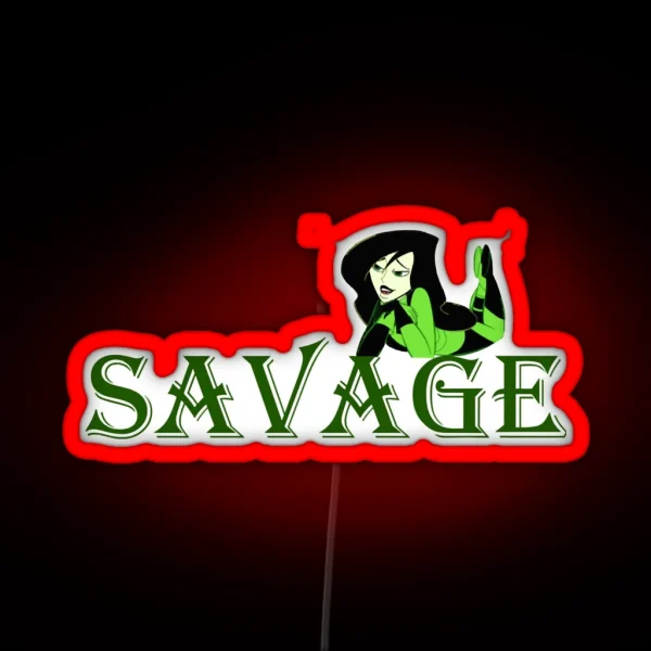 Savage Shego In Kim Possible Anime RGB Neon Sign