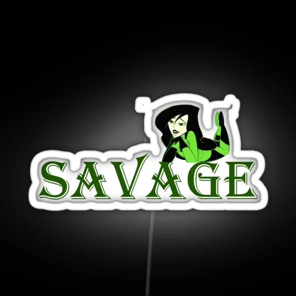 Savage Shego In Kim Possible Anime RGB Neon Sign