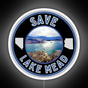 Save Lake Mead RGB Neon Sign