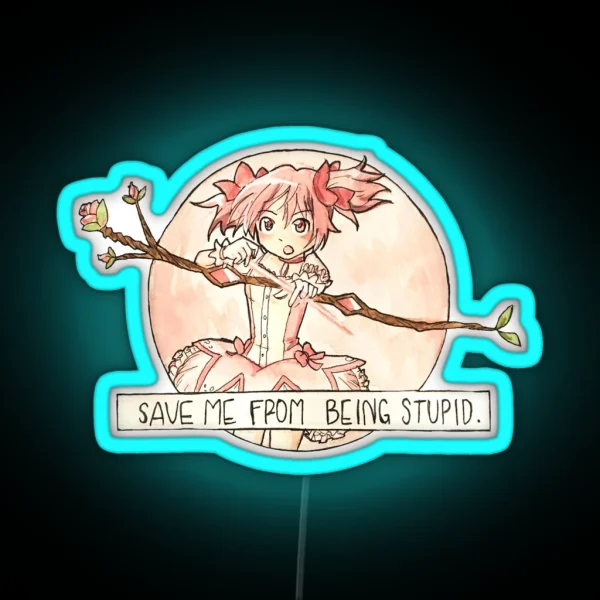 Save Me From Being Stupid RGB Neon Sign