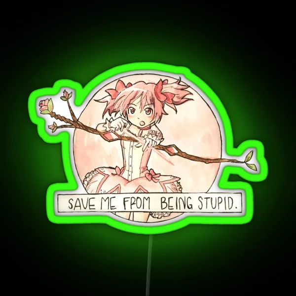 Save Me From Being Stupid RGB Neon Sign