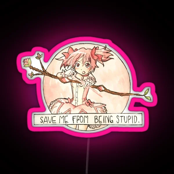 Save Me From Being Stupid RGB Neon Sign