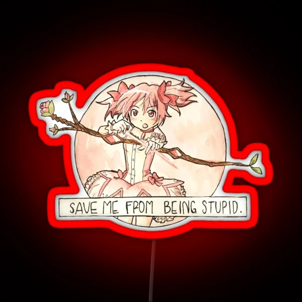 Save Me From Being Stupid RGB Neon Sign