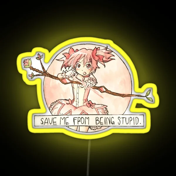 Save Me From Being Stupid RGB Neon Sign