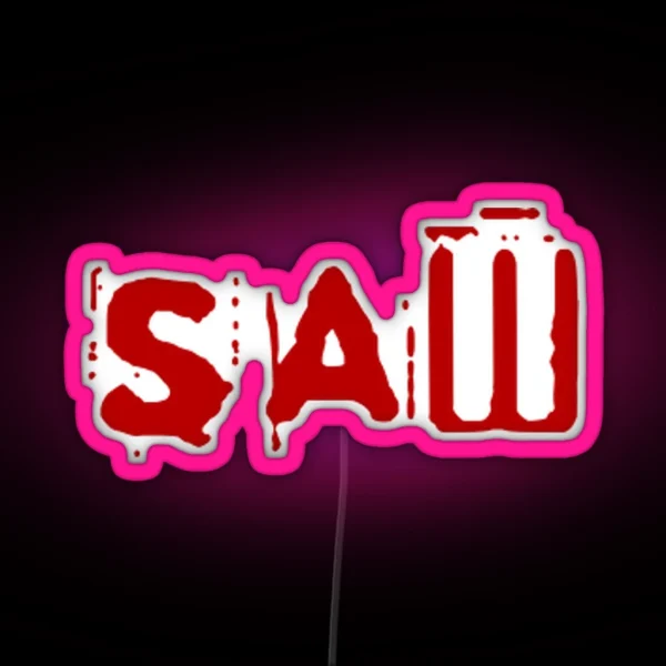 Saw Movie Logo Horror RGB Neon Sign