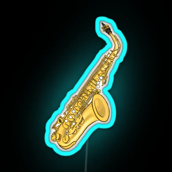 Saxophone RGB Neon Sign