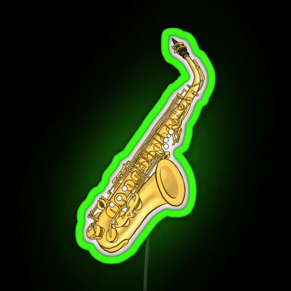 Saxophone RGB Neon Sign
