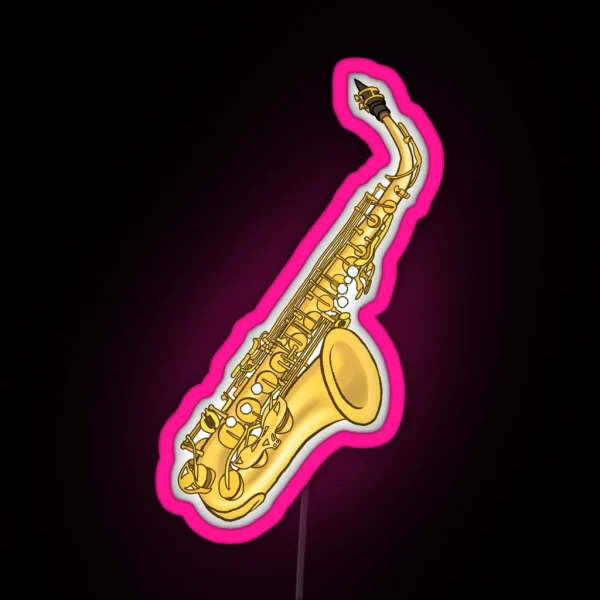 Saxophone RGB Neon Sign