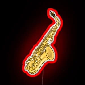 Saxophone RGB Neon Sign