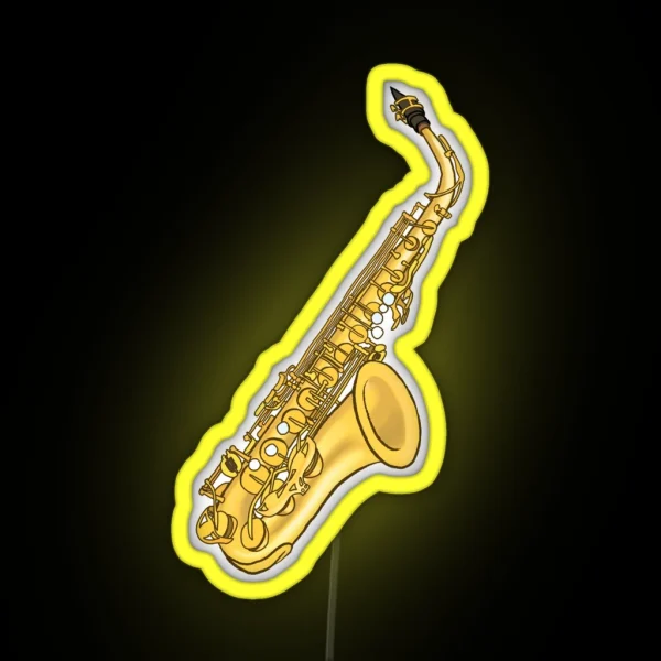Saxophone RGB Neon Sign