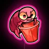 scarab beetle jelly rgb neon pink light sign