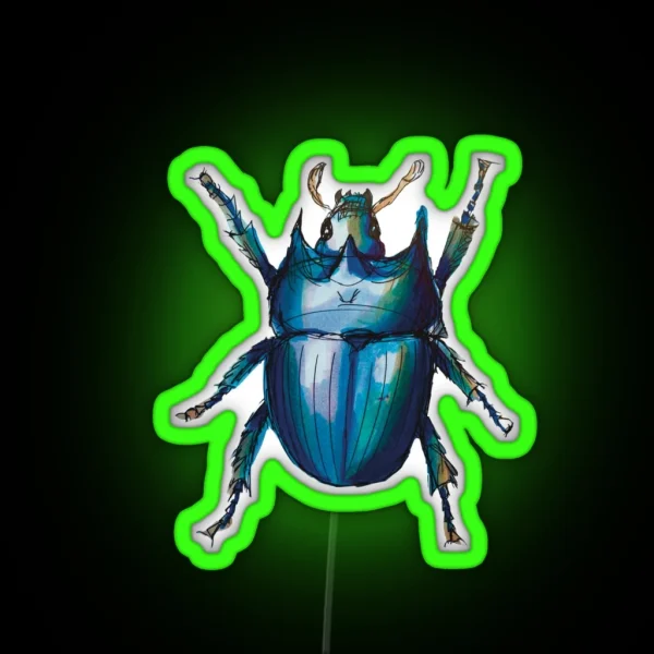 Scarab Beetle RGB Neon Sign