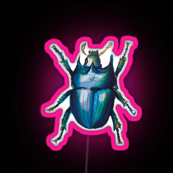 Scarab Beetle RGB Neon Sign