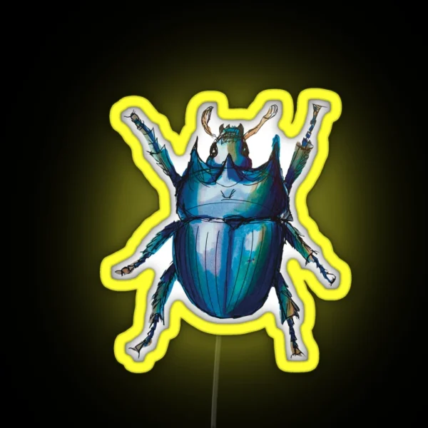 Scarab Beetle RGB Neon Sign