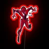 rgb neon sign scarab mount red