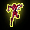 scarab mount rgb neon sign yellow