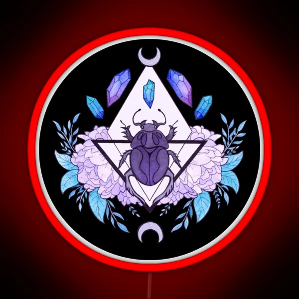 Scarab Queen Black Nikury RGB Neon Sign