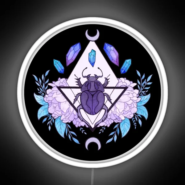 Scarab Queen Black Nikury RGB Neon Sign