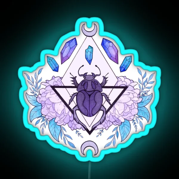 Scarab Queen Nikury RGB Neon Sign