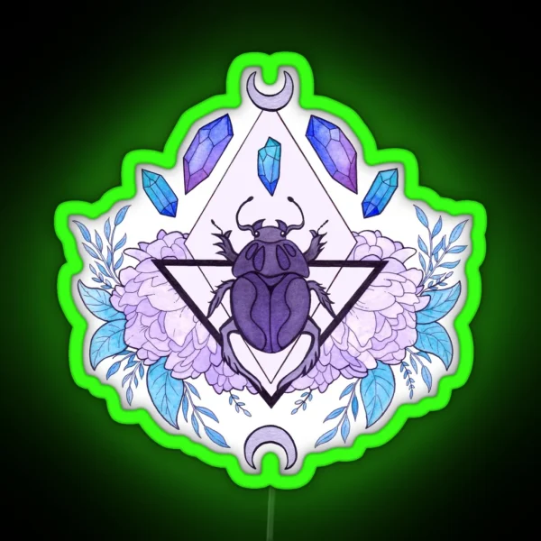 Scarab Queen Nikury RGB Neon Sign