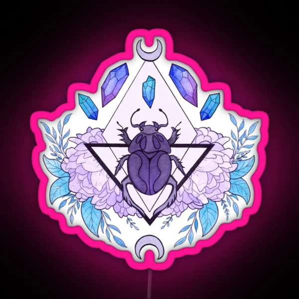 Scarab Queen Nikury RGB Neon Sign