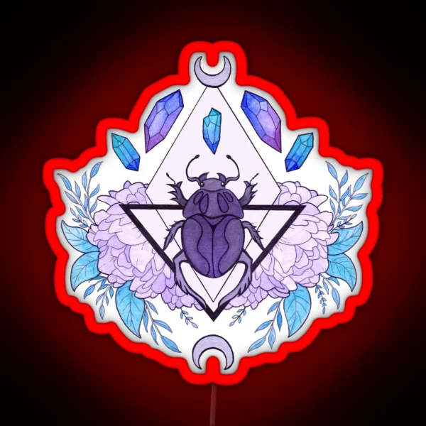 Scarab Queen Nikury RGB Neon Sign