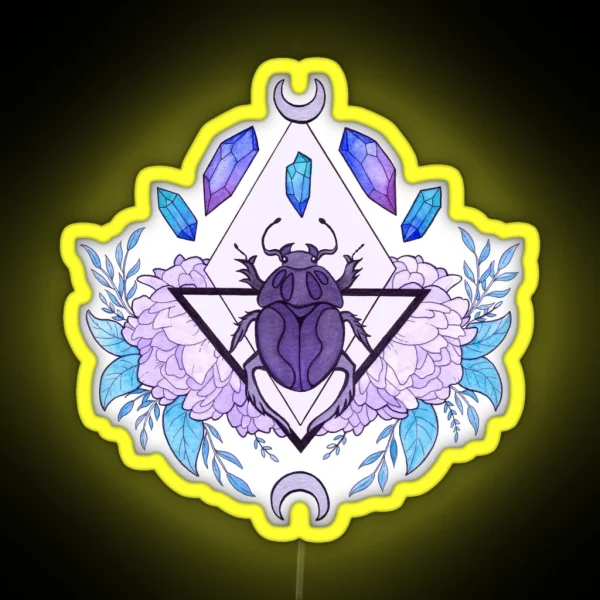 Scarab Queen Nikury RGB Neon Sign