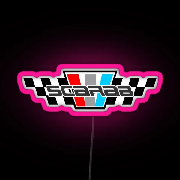 SCARAB RACING BOATS YACHTS LOGO RGB Neon Sign