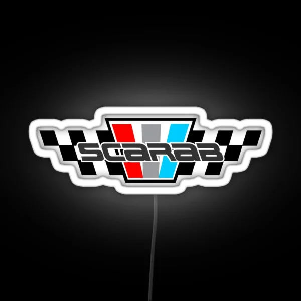 SCARAB RACING BOATS YACHTS LOGO RGB Neon Sign