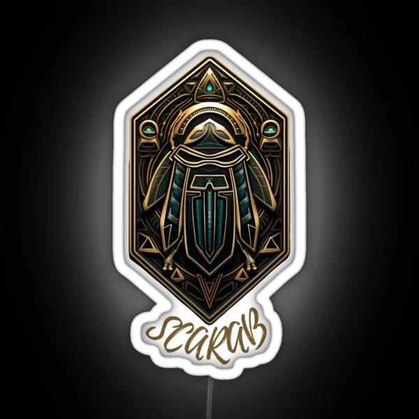 Scarab Symbol Led Vector RGB Neon Sign