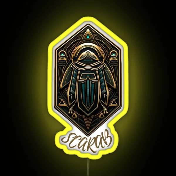 Scarab Symbol Led Vector RGB Neon Sign
