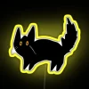 RGB Scaredy Void Neon Sign in Yellow