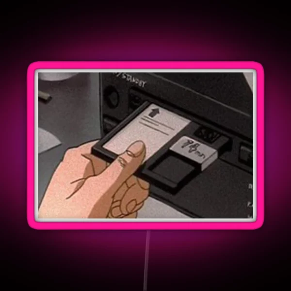 Scene Manga Japan Retro Cassette RGB Neon Sign